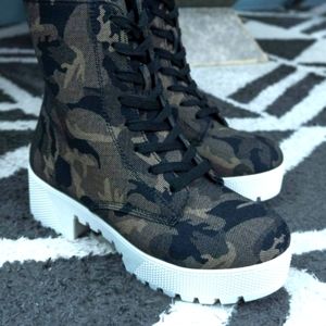 Camo Combat Boots